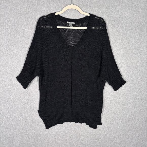 Charlotte Russe Sweater Small Crochet Sheer Tunic‎ Boho Lagenlook Lagom Quiet - Picture 1 of 11